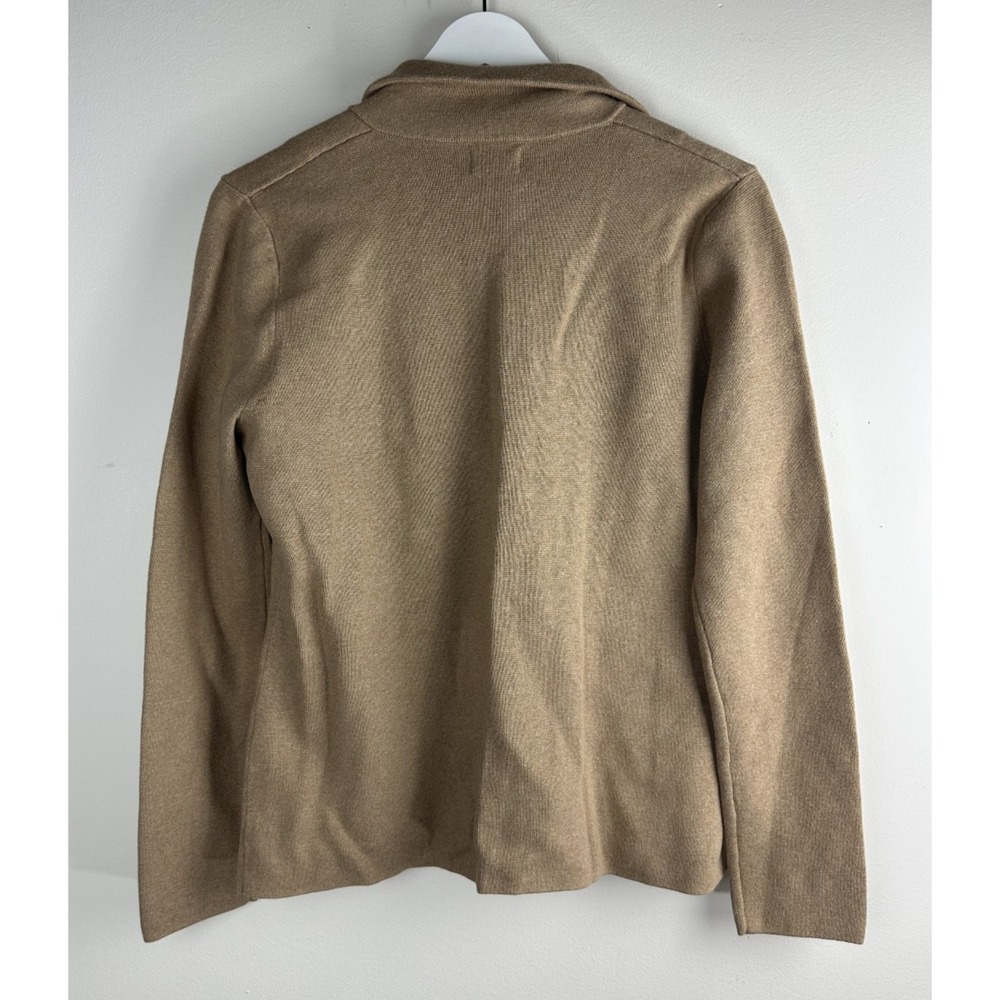 New J.Crew Factory Schoolboy Sweater Blazer Heather Acorn Brown Small Stretch - Picture 10 of 11